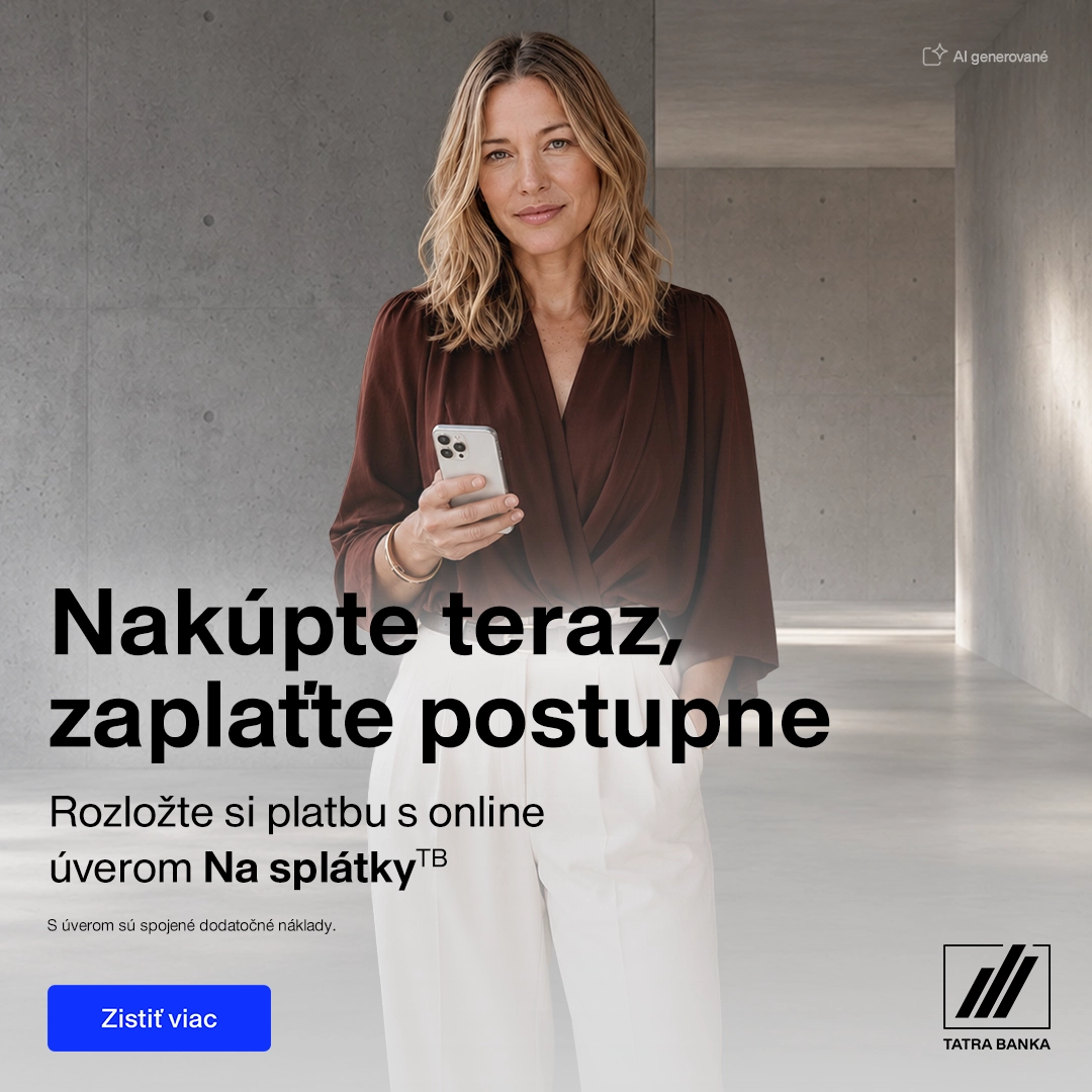 Na splátky TB – nakúpte teraz, zaplaťte postupne. Otvoriť popis celého procesu na stránke Tatra banky.