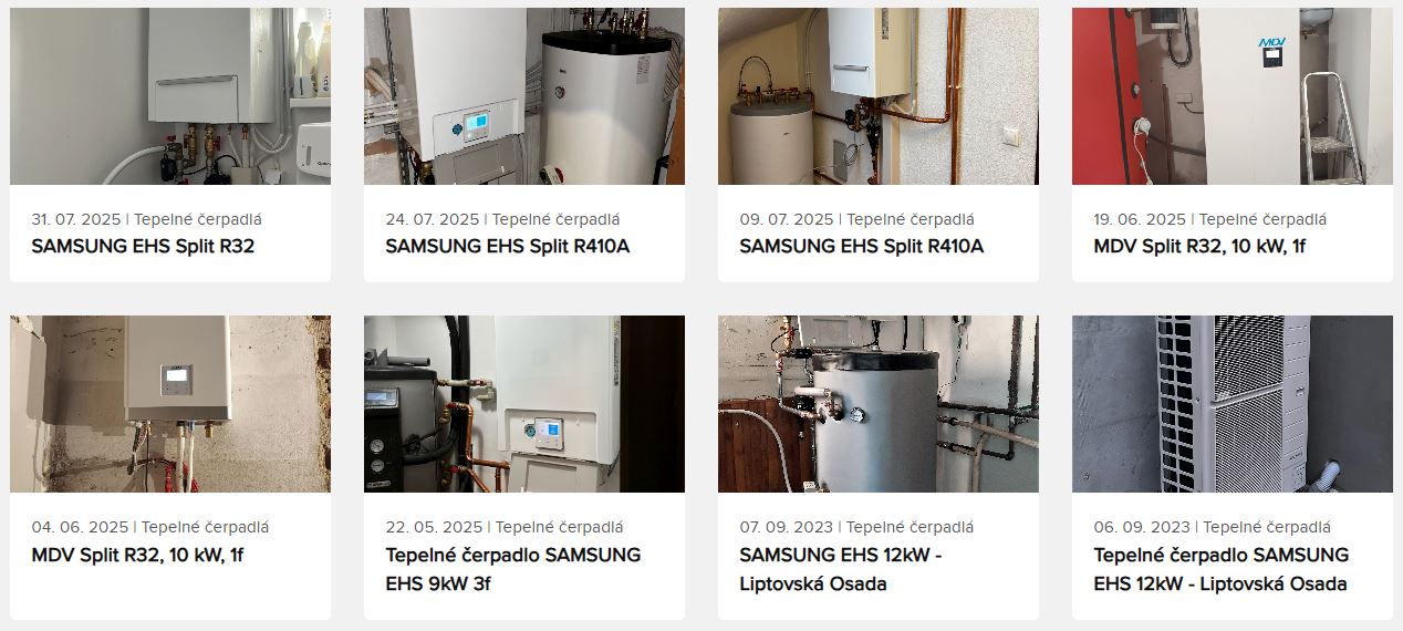 MSD Company referencie tepelné čerpadlá
